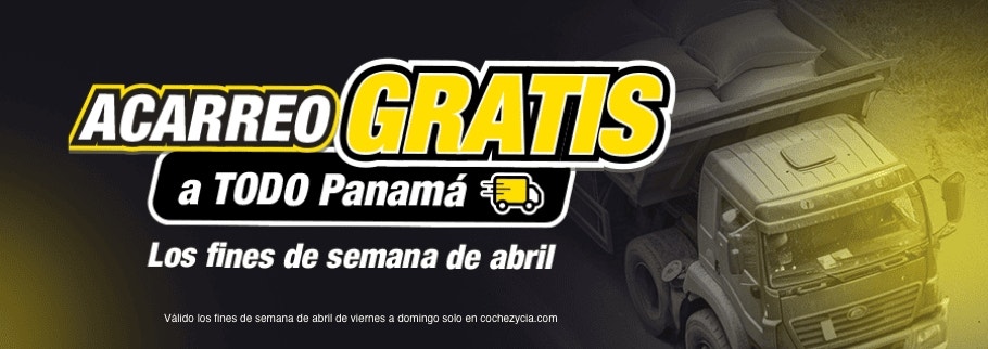 Acarreo gratis todos los fin de semana de abril.