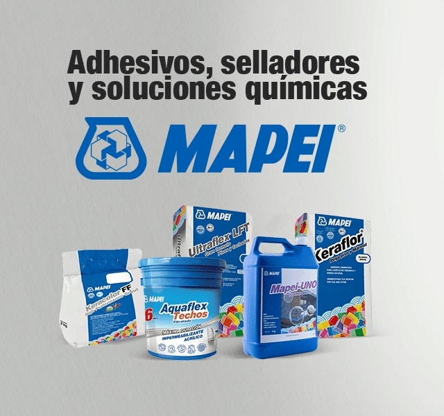 Productos Mapei para construcción: adhesivos, selladores Aquaflex y Keraflo